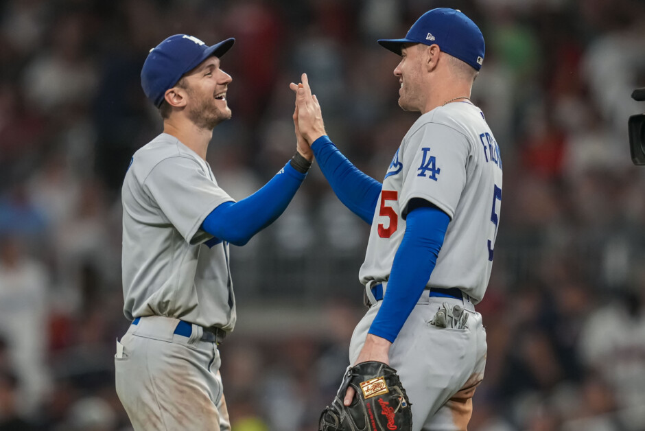 Freddie Freeman, Trea Turner, Dodgers win