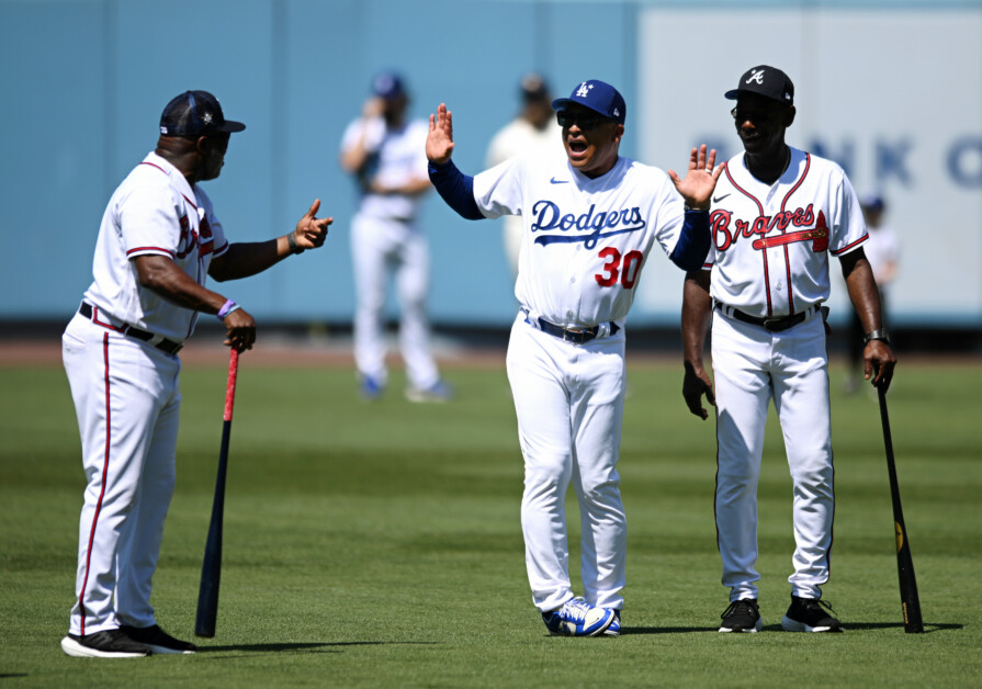 Dave Roberts, Eric Young Sr., Ron Washington, 2022 Home Run Derby