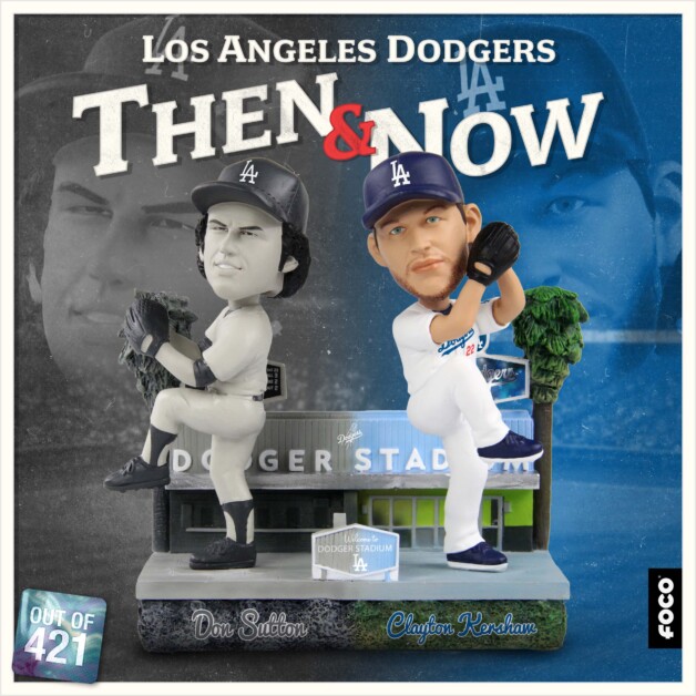 Don Sutton, Clayton Kershaw, FOCO bobblehead