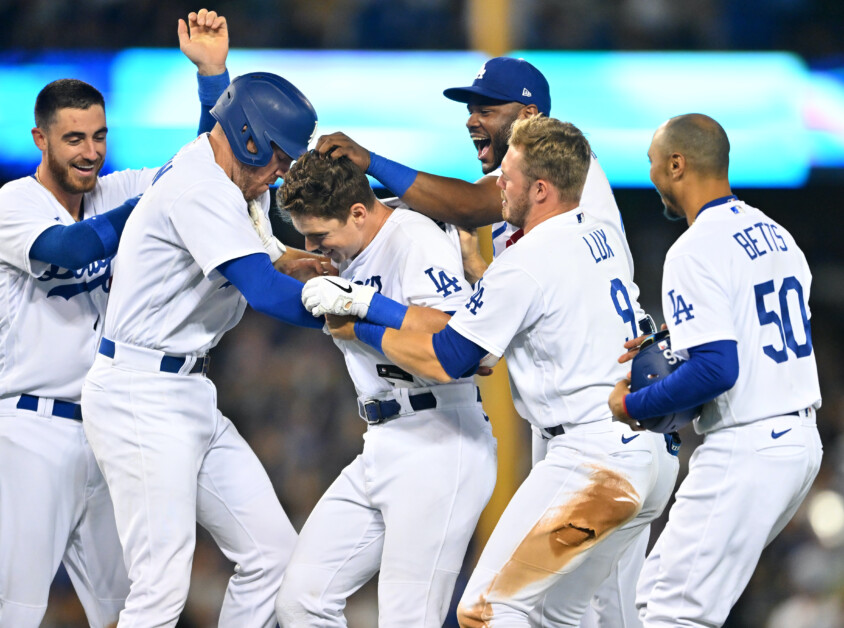 Hanser Alberto, Cody Bellinger, Mookie Betts, Freddie Freeman, Gavin Lux, Will Smith, Dodgers walk-off win