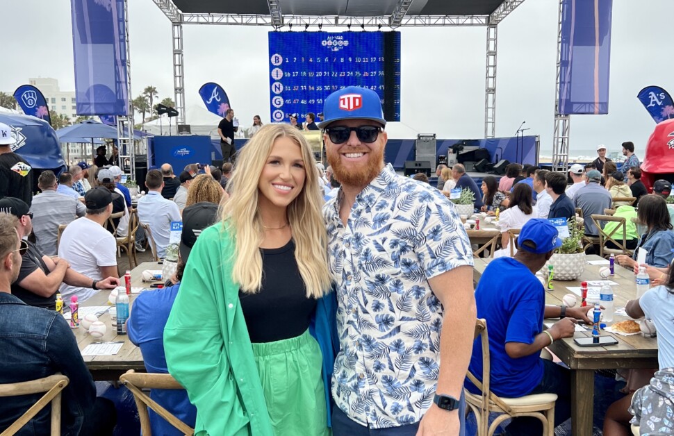 Justin Turner, Kourtney Turner, Justin Turner Foundation All-Star bingo