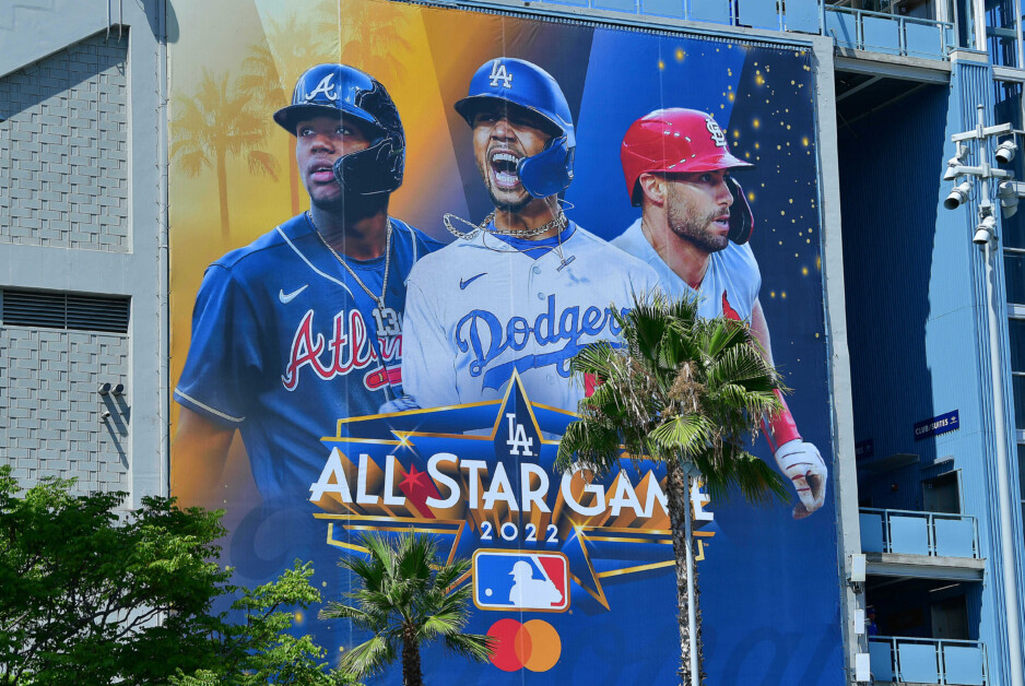 Ronald Acuña Jr., Mookie Betts, Paul Goldschmidt, 2022 MLB All-Star Game poster