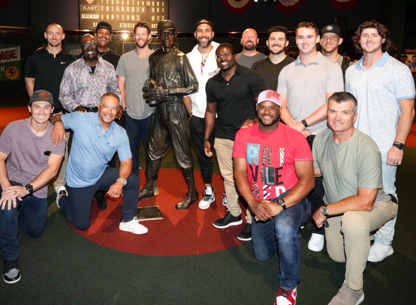 Hanser Alberto, Yency Almonte, Tyler Anderson, Josh Bard, Bob Geren, Clayton Kershaw, Evan Phillips, Ryan Pepiot, David Price, Dave Roberts, Travis Smith, Trayce Thompson, Alex Vesia, Tony Wolters, Negro Leagues Baseball Museum, Dodgers