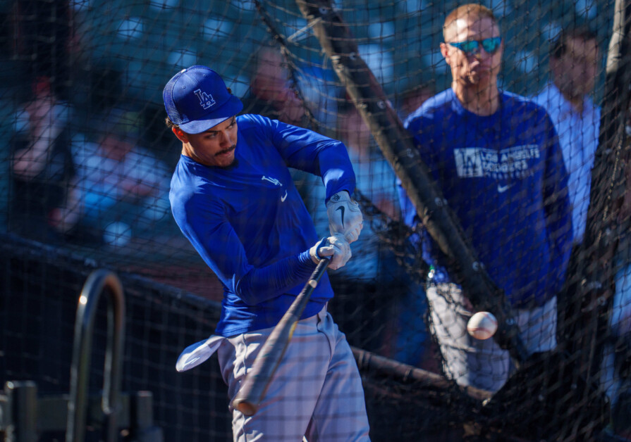 Miguel Vargas, Dodgers batting practice