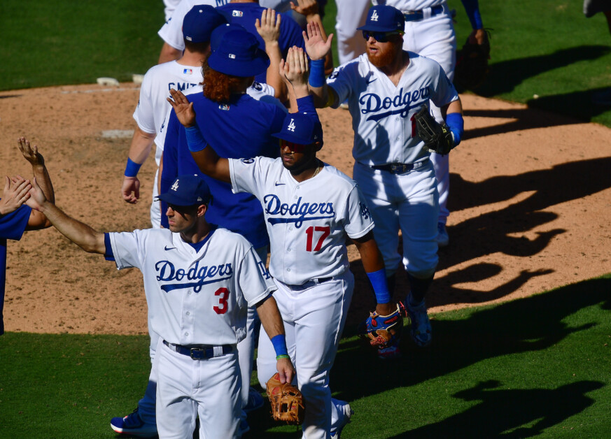 Hanser Alberto, Dustin May, Will Smith, Chris Taylor, Justin Turner, Dodgers win