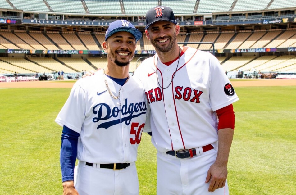 Mookie Betts, J.D. Martinez, 2022 MLB All-Star Game