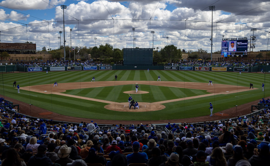 Camelback Ranch view, 2023 Spring Training