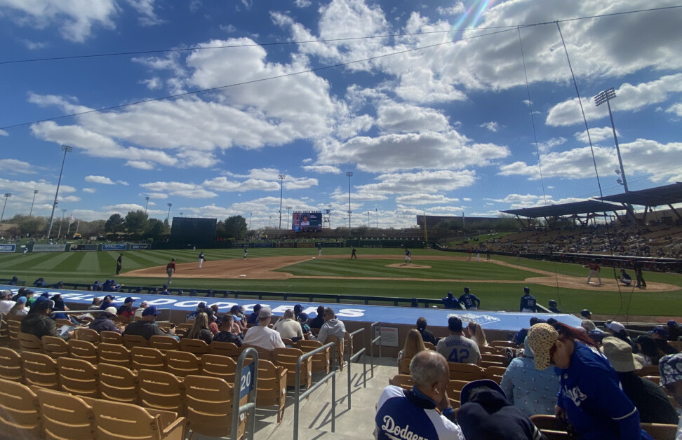 Camelback Ranch view, 2023 Spring Training