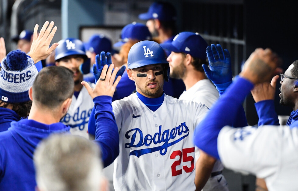 Clayton Kershaw, Trayce Thompson, Miguel Vargas