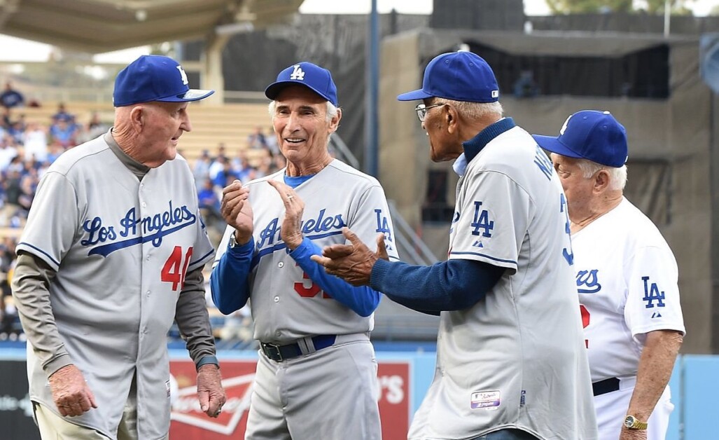 Roger Craig, Sandy Koufax, Tommy Lasorda, Don Newcombe