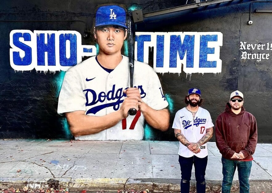 Shohei Ohtani mural, Jonas Never