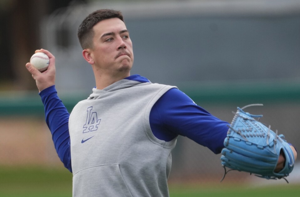 Bobby Miller, 2024 Spring Training, Dodgers workout