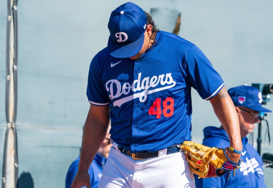 Brusdar Graterol, Dodgers workout, 2024 Spring Training