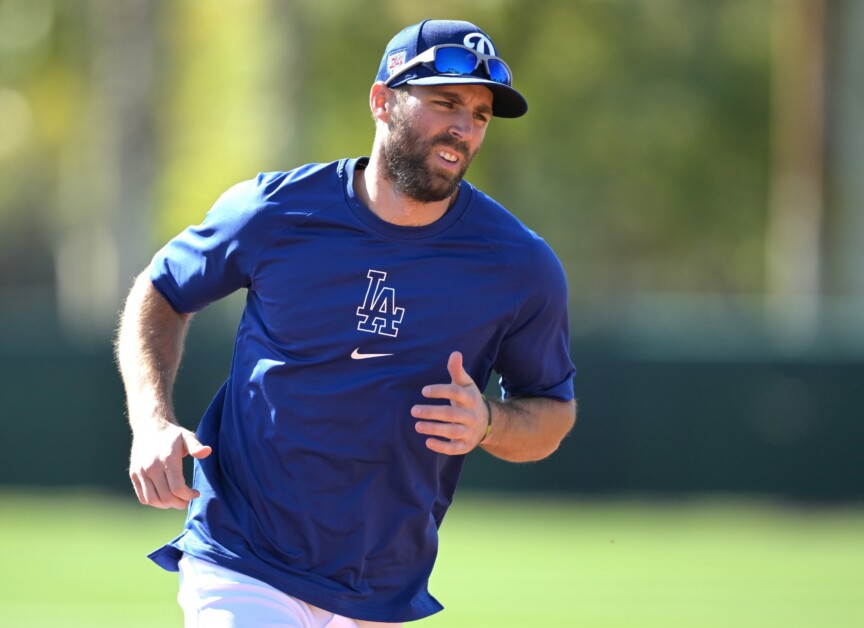 Chris Taylor, Dodgers workout, 2024 Spring Training