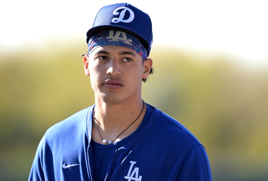 Diego Cartaya, Dodgers workout, 2024 Spring Training