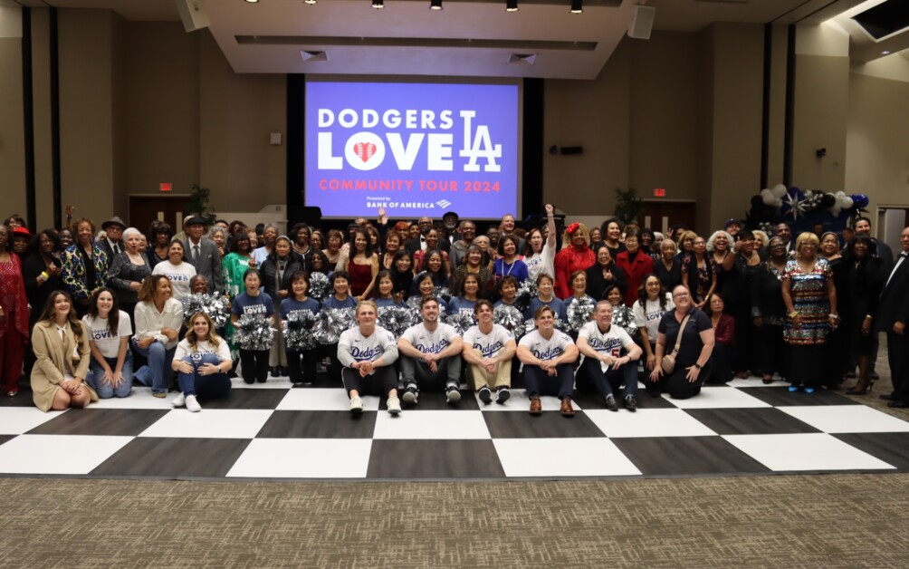 Emmet Sheehan, Michael Grove, Gavin Stone, Landon Knack, Orel Hershiser, Karla Maynez, 2024 Dodgers Love L.A. Community Tour