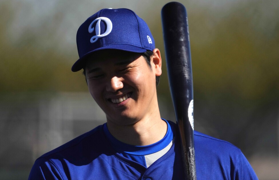 Shohei Ohtani, Dodgers workout, 2024 Spring Training