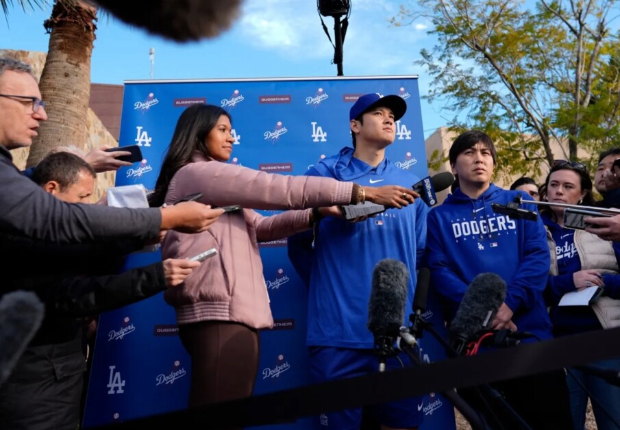 Shohei Ohtani, Ippei Mizuhara, Kirsten Watson, 2024 Spring Training