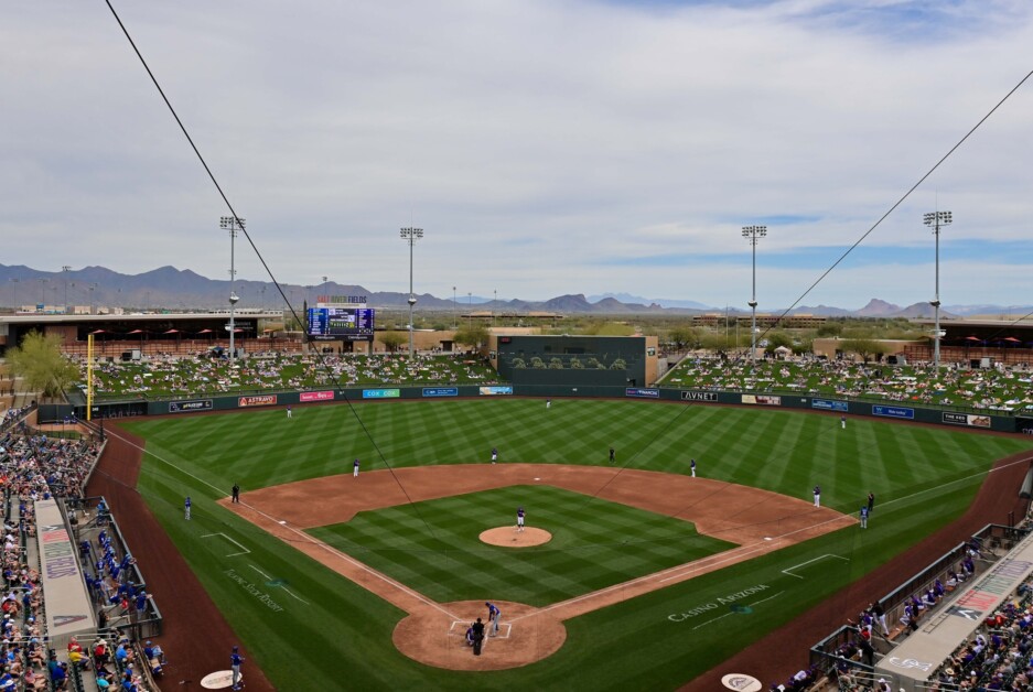 Salt River Fields view, 2024 Spring Training