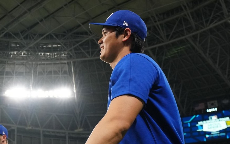 Shohei Ohtani, Dodgers workout, Seoul Series