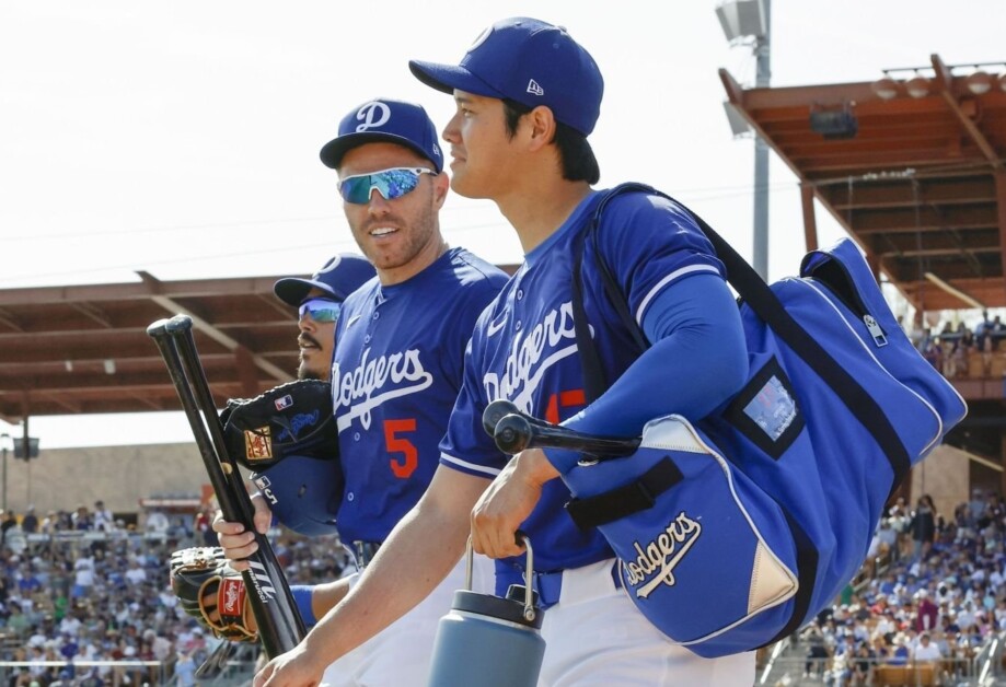 Shohei Ohtani, Freddie Freeman, Miguel Vargas, 2024 Spring Training