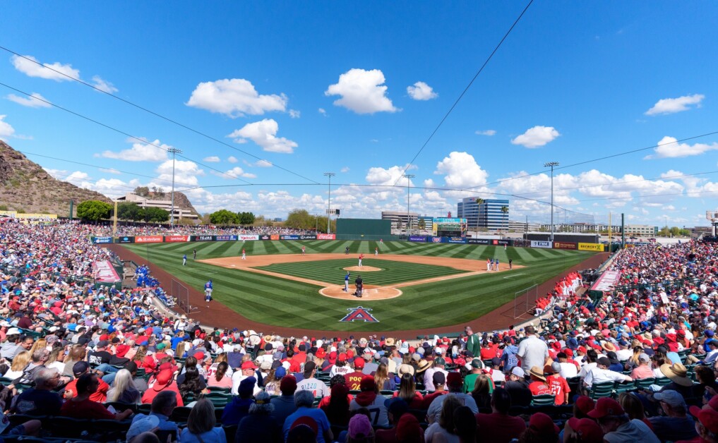 Tempe Diablo Stadium view, 2024 Spring Training