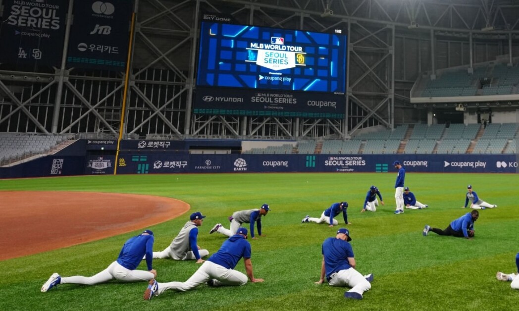 Travis Smith, Dodgers workout, Seoul Series