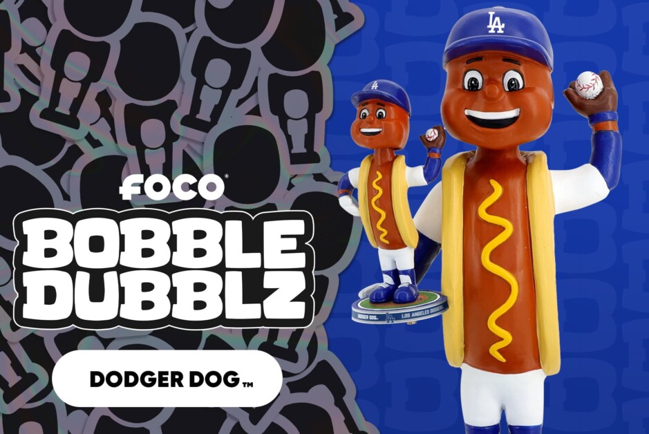 Dodger Dog double bobblehead, FOCO