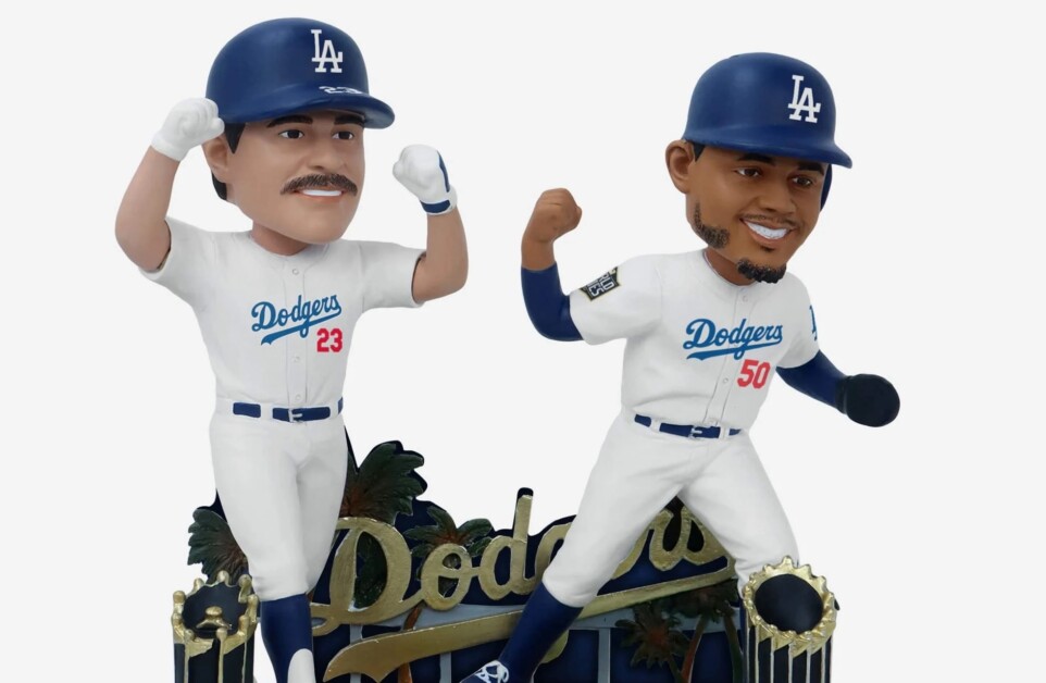 FOCO Selling Dodgers World Series Bobblehead Of Kirk Gibson & Mookie Betts