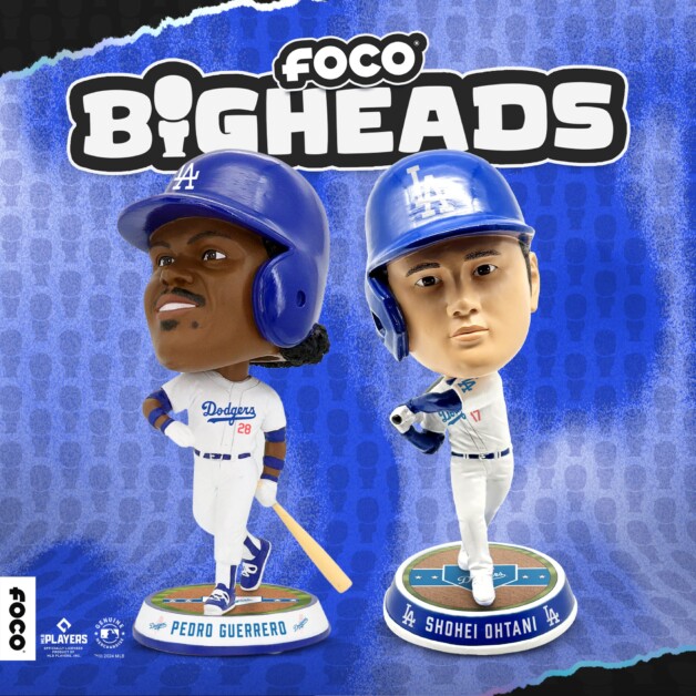 Pedro Guerrero bobblehead, Shohei Ohtani bobblehead, Dodgers bobbleheads, FOCO