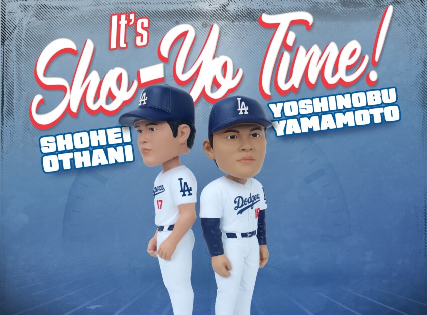 Shohei Ohtani, Yoshinobu Yamamoto, Dodgers bobblehead, FOCO