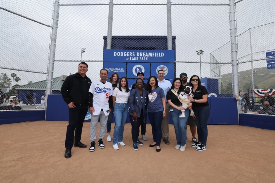 Dino Ebel, Nichol Whiteman, Los Angeles Dodgers Foundation, Dodgers Dreamfields, Blair Park