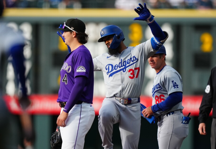 Teoscar Hernández, Clayton McCullough, Dodgers celebration