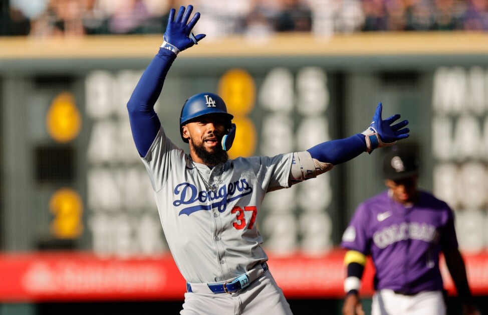 Teoscar Hernández, Dodgers celebration