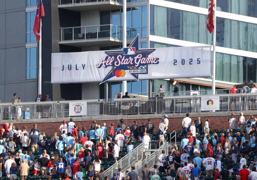 2025 MLB All-Star Game logo, Braves fans