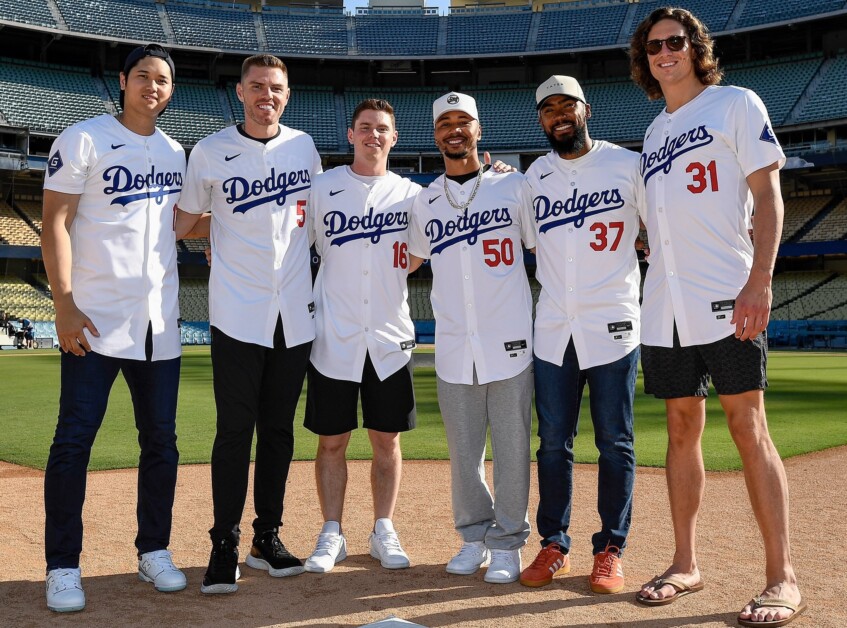 Shohei Ohtani, Freddie Freeman, Will Smith, Mookie Betts, Teoscar Hernández, Tyler Glasnow, Dodgers All-Stars