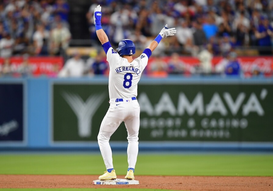 Kiké Hernández, Dodgers celebration