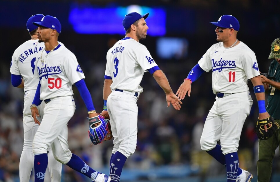 Mookie Betts, Kiké Hernández, Chris Taylor, Miguel Rojas, Dodgers win