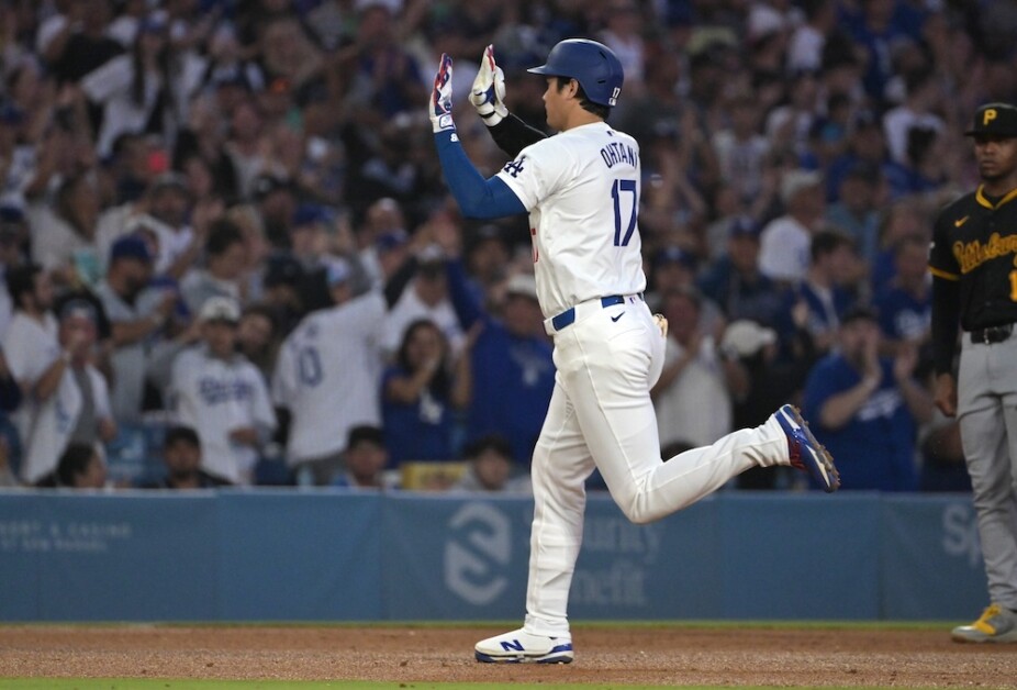 Shohei Ohtani, Dodgers celebration