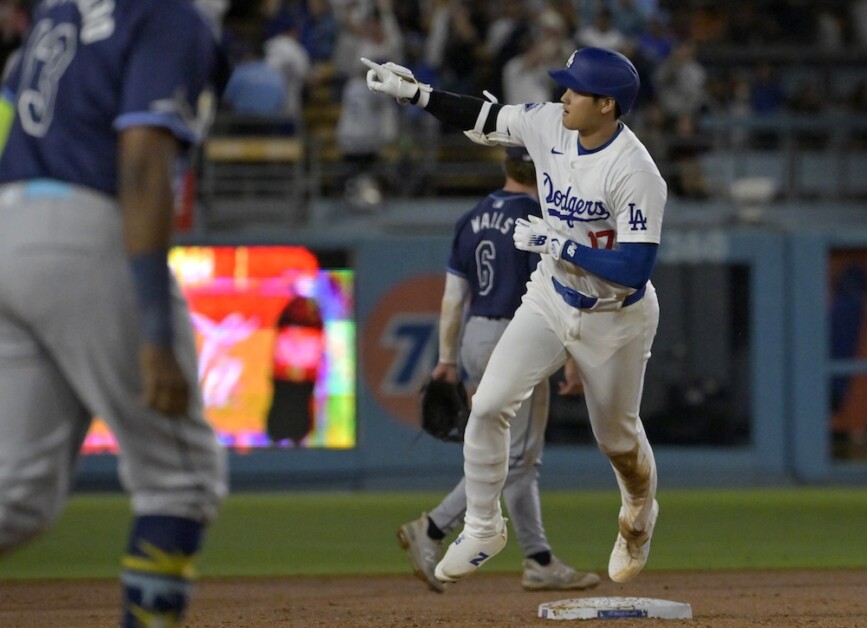 Shohei Ohtani, Dodgers walk-off win