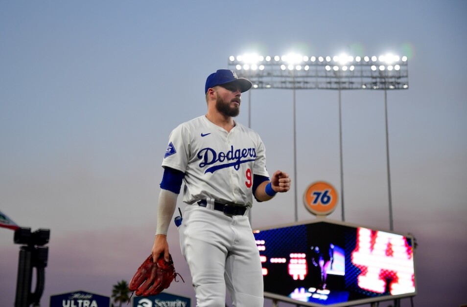 Gavin Lux, Dodger Stadium lights