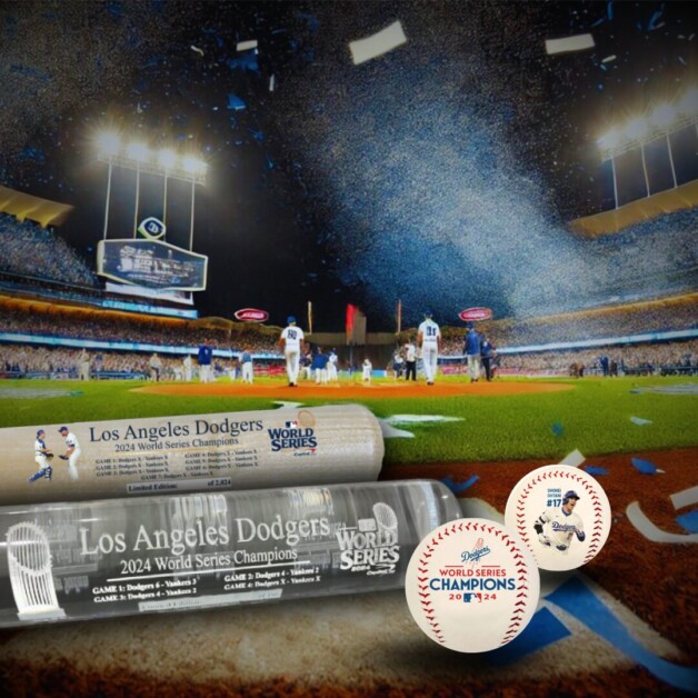 2024 Dodgers World Series bats, Nikco Sports