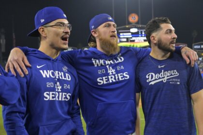 Anthony Banda, Michael Kopech, Alex Vesia, 2024 World Series