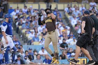 Fernando Tatis Jr., Will Smith, 2024 NLDS Dodgers