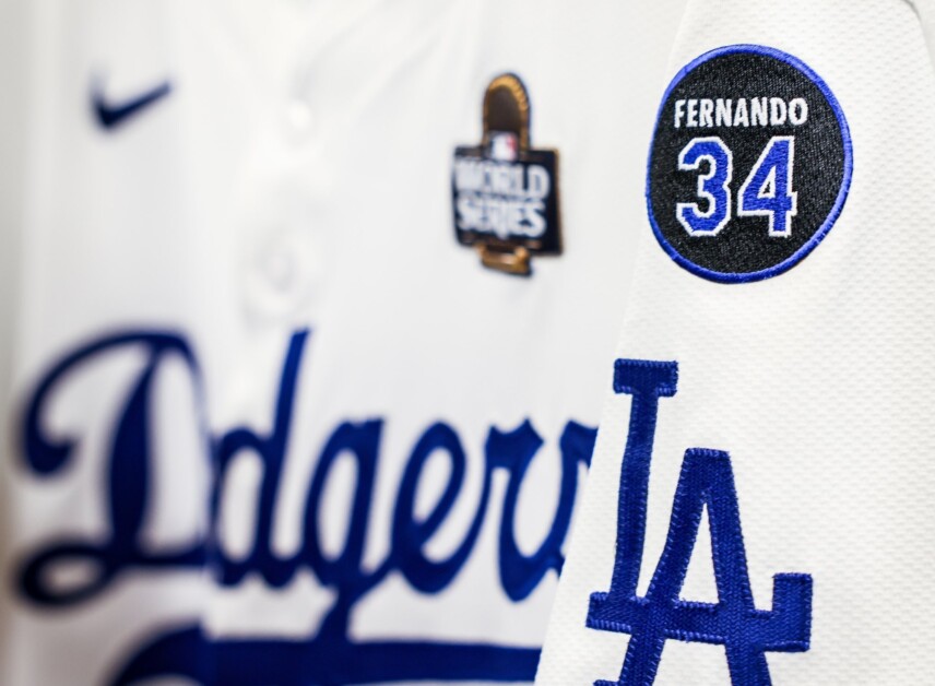 Dodgers Wearing Fernando Valenzuela Jersey Patch For 2024 World Series