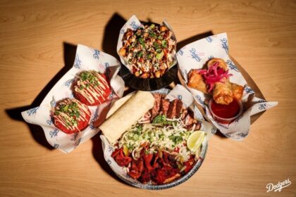 Flamin' Hot Cheeto Mac, 50-50 fries (Okonomiyaki fries), Plato de Alambres, Birria Egg rolls, Dodger Stadium food, 2024 NLDS