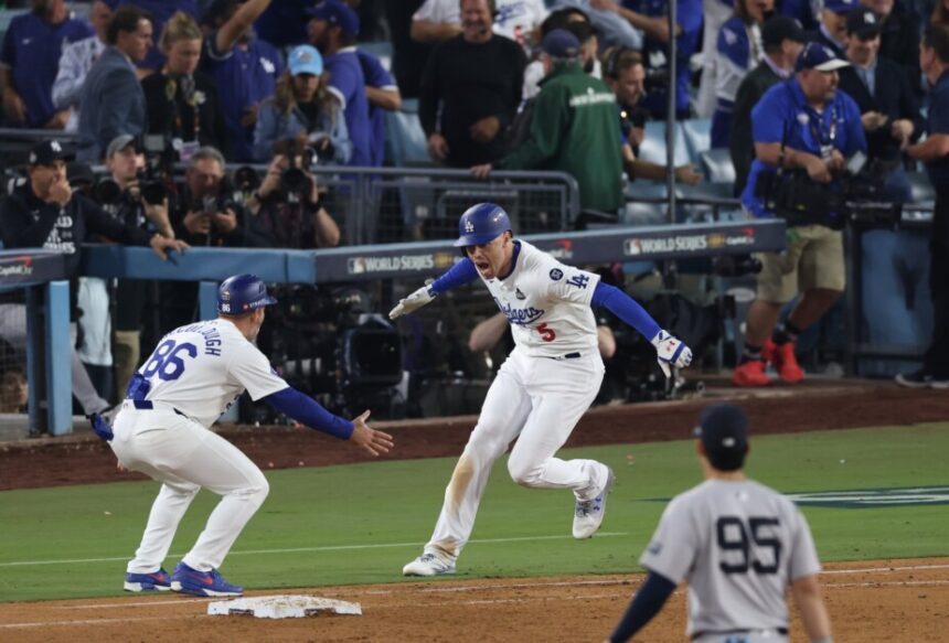 Freddie Freeman, Clayton McCullough, Dodgers walk-off win, 2024 World Series