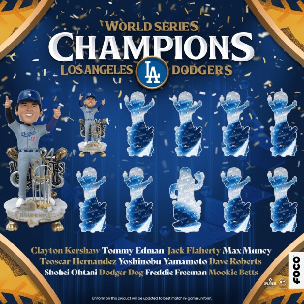 Shohei Ohtani bobblehead, Dodgers bobbleheads, FOCO, 2024 World Series