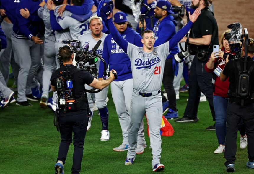 Walker Buehler, Brusdar Graterol, Miguel Rojas, Dodgers win, 2024 World Series