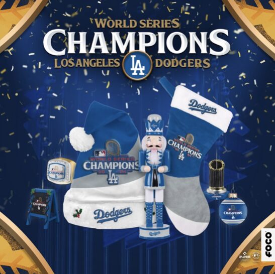 Dodgers World Series champions, 2024 Christmas holiday guide, FOCO